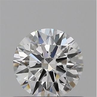 0.50 Carat Round F VVS1 EX GIA Natural Diamond