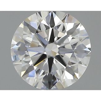 0.36 Carat Round F SI1 EX GIA Natural Diamond