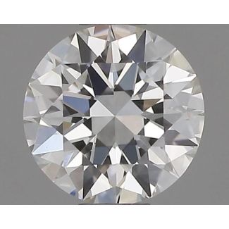 0.4 Carat Round H VVS1 EX GIA Natural Diamond