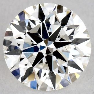 0.5 Carat Round G SI1 EX GIA Natural Diamond