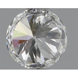 0.37 Carat Round E SI2 EX GIA Natural Diamond