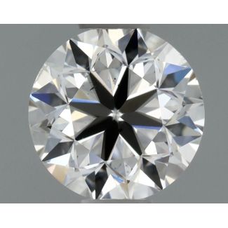 0.5 Carat Round F SI1 VG EX GIA Natural Diamond