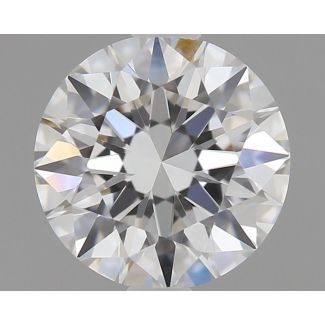 0.63 Carat Round E VVS2 EX GIA Natural Diamond