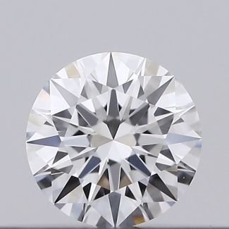 0.18 Carat Round E VVS1 EX GIA Natural Diamond