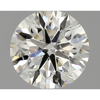 0.70 Carat Round K SI1 EX VG GIA Natural Diamond