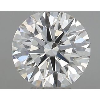 0.45 Carat Round F VVS1 EX GIA Natural Diamond