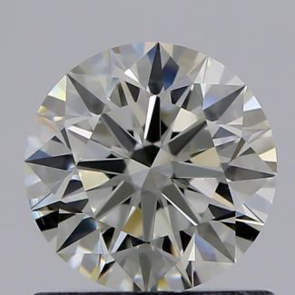 0.71 Carat Round J VS2 EX IGI Natural Diamond