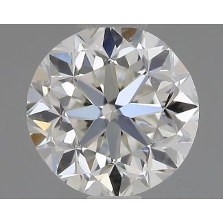 0.5 Carat Round H VVS2 GD EX IGI Natural Diamond