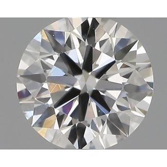 0.31 Carat Round H VS2 EX IGI Natural Diamond