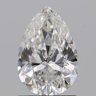 1.00 Carat Pear F SI1 - VG GIA Natural Diamond