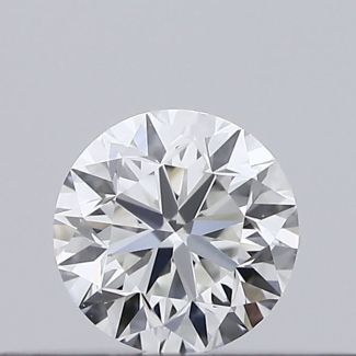 0.18 Carat Round F VVS2 VG EX GIA Natural Diamond