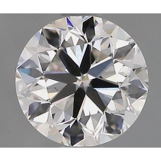 0.90 Carat Round H VS1 VG EX GIA Natural Diamond