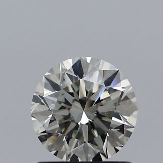 0.91 Carat Round J SI1 VG EX GIA Natural Diamond