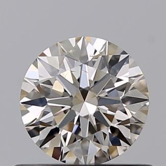 0.51 Carat Round J SI1 EX GIA Natural Diamond