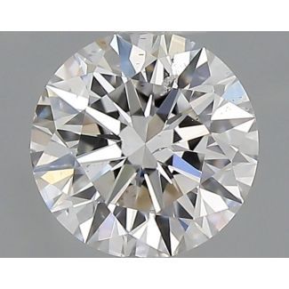 0.60 Carat Round F SI1 EX GIA Natural Diamond