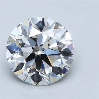 1.5 Carat Round G SI1 EX VG GIA Natural Diamond