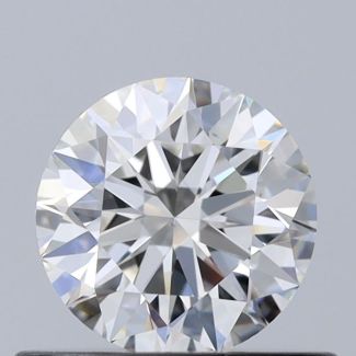 0.52 Carat Round H VS1 EX GIA Natural Diamond