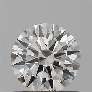 0.61 Carat Round H VS1 EX GIA Natural Diamond