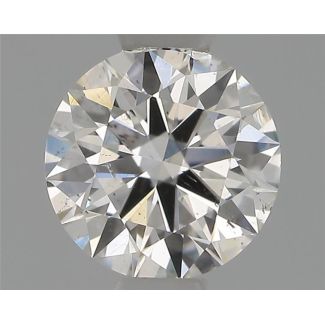 0.40 Carat Round H SI1 EX GIA Natural Diamond