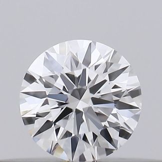 0.17 Carat Round D VVS2 EX GIA Natural Diamond