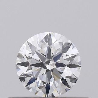 0.33 Carat Round D SI2 EX GIA Natural Diamond