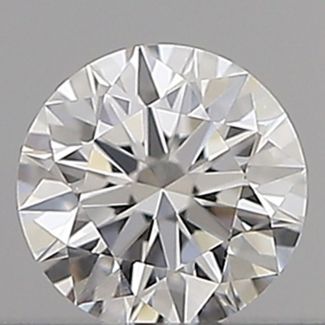 0.19 Carat Round E VVS2 EX GIA Natural Diamond