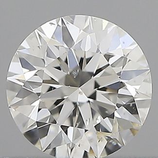 0.40 Carat Round G SI2 EX GIA Natural Diamond