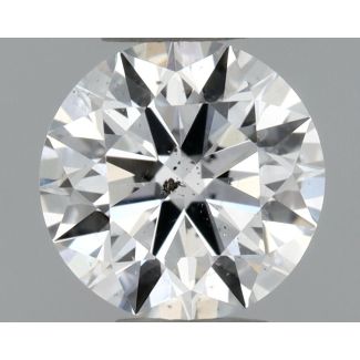 0.41 Carat Round D SI2 EX GIA Natural Diamond