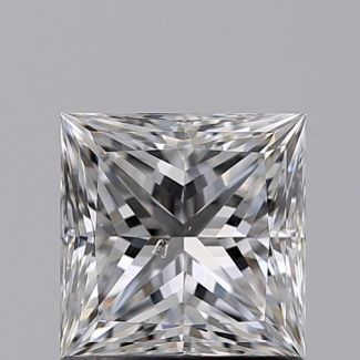 1.00 Carat Princess D SI1 - EX GIA Natural Diamond