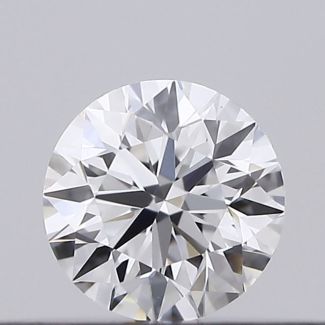 0.18 Carat Round D VVS2 EX GIA Natural Diamond