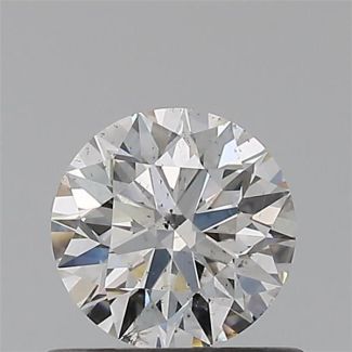 0.52 Carat Round G SI2 EX GIA Natural Diamond