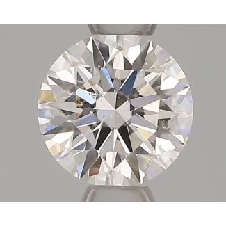 0.41 Carat Round H SI1 EX GIA Natural Diamond