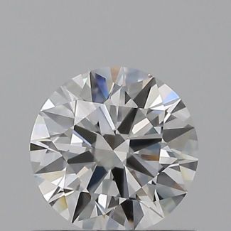 0.5 Carat Round F SI1 EX GIA Natural Diamond