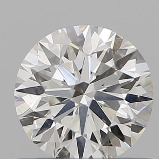 0.6 Carat Round I SI1 EX GIA Natural Diamond