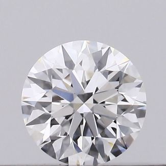 0.2 Carat Round D VVS2 EX GIA Natural Diamond