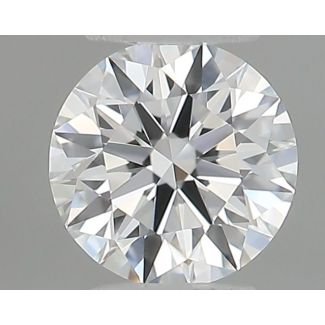 0.22 Carat Round F VVS1 EX GIA Natural Diamond