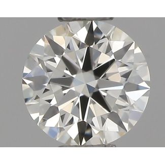 0.36 Carat Round I VS1 EX IGI Natural Diamond