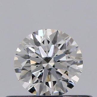 0.31 Carat Round E VVS2 EX GIA Natural Diamond