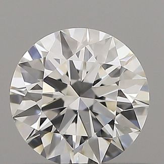 0.46 Carat Round F VVS2 EX GIA Natural Diamond