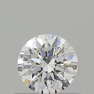 0.52 Carat Round D VS2 EX GIA Natural Diamond