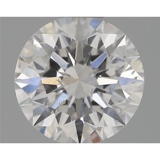 0.60 Carat Round E SI2 EX GIA Natural Diamond