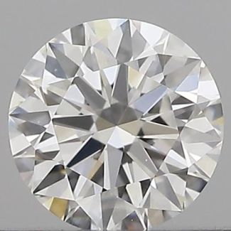 0.4 Carat Round F VVS1 EX GIA Natural Diamond