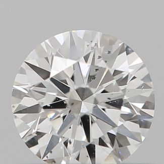 0.34 Carat Round H SI2 EX GIA Natural Diamond