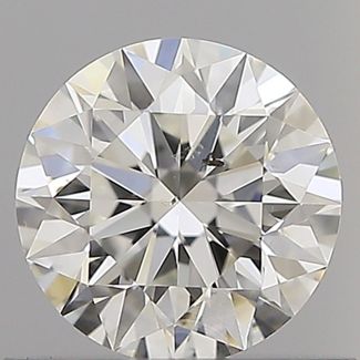 0.6 Carat Round H SI1 EX GIA Natural Diamond