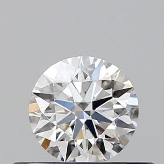 0.35 Carat Round H VVS2 EX GIA Natural Diamond