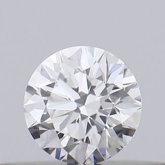 0.18 Carat Round D VVS2 EX VG GIA Natural Diamond