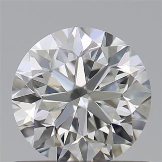 0.7 Carat Round H VVS1 GD EX GIA Natural Diamond