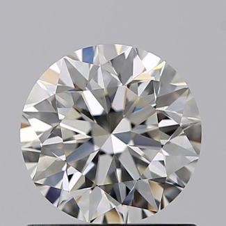 0.81 Carat Round I VVS1 VG EX GIA Natural Diamond