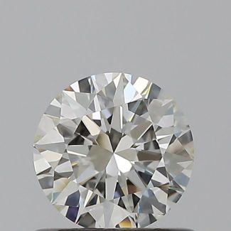 0.57 Carat Round H VVS1 EX IGI Natural Diamond