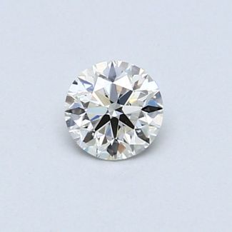 0.35 Carat Round H VVS1 EX GIA Natural Diamond